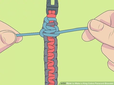 How to Make a King Cobra Paracord Bracelet: 12 Steps Paracord Bracelet Diy Step By Step, Paracord Diy, King Cobra, Arm Bracelets, 12 Step, 12 Steps, Paracord Bracelet, Paracord Bracelets, A King