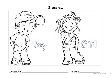 Preschool Worksheets Free Printables, Me Preschool Theme, All About Me Worksheet, All About Me Preschool, Kindergarten Reading Worksheets, Free Preschool Printables, Activities For Girls, Activities For Boys, Kids English