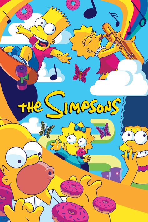 adult animation The Simpsons (1989) series poster Series Online Free, Comic Book Guy, Pop Ads, Free Tv Shows, The Simpson, Horror Music, Movie Genres, Western Movies, The Simpsons