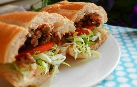 Taco Sandwich Recipe Sub Sandwich, 30 Minute Meals Easy, Soft Tacos, Think Food, Sloppy Joes, 30 Minute Meals, Wrap Sandwiches, Sandwich Recipes, Om Nom