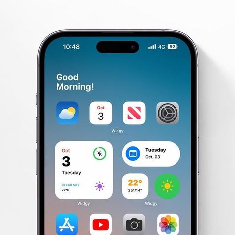 Leo Gargiulo on Instagram: "iPhone15 | NEW Wallpaper Setup I have decided to change my homescreen setup and make it “simple & informative”. What I needed to make it happen: ✅ New Wallpaper ✅ New Widgy Widgets ✅ New Folder with main apps I am very satisfied with this setup and tomorrow I’ll show you the Lockscreen. . Little spoiler: it has new Widgy widgets as well! Do you like this setup? Curious to read your thoughts down below ——— Let’s be friends: @blackjacktek ——— #iphone15promax Iphone Simple Homescreen, Widgy Widget Iphone, Widgy Widgets, Apple Widget, Ios Customization, Iphone Hack, Apple Ecosystem, Homescreen Setup, Instagram Minimalist