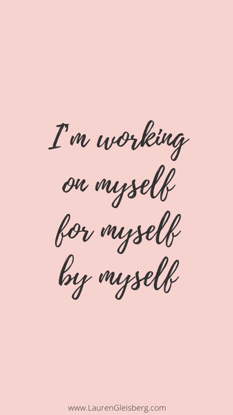 BEST MOTIVATIONAL & INSPIRATIONAL GYM / FITNESS QUOTES - I'm working on myself for myself by myself Working On Myself For Myself, Some Motivational Quotes, Learning To Embroider, New Beginning Quotes, Worth Quotes, Quotes By Genres, Quote Pins, Study Motivation Quotes, Quote Board