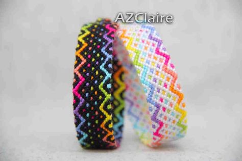 Variegated Friendship Bracelet, Cool Friendship Bracelets Patterns Easy, Normal Pattern Bracelet, Cute Friendship Bracelets Pattern, Friendship Bracelets Designs Pattern, Embroidery Bracelets Patterns, Normal Bracelet, Yarn Friendship Bracelets, Friendship Bracelets Patterns