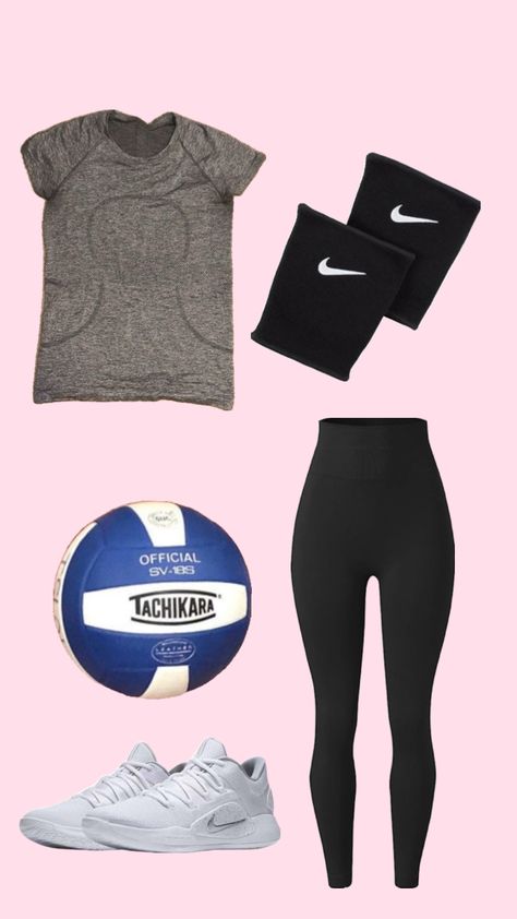 2nd yr of playing volleyball🏐#volleyballoutfit #legging #blackkneepads Volleyball Leggings Outfit, Volleyball Outfits With Leggings, Volleyball Aesthetic Outfits, Volleyball Outfits Practice, Volleyball Practice Outfits, Volleyball Fits, Cute Volleyball Outfits, Volleyball Leggings, Playing Volleyball