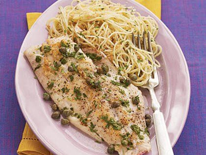 pepper Piccata Recipe, Mediterranean Dishes, Seafood Dinner, Fish Dishes, Special Recipes, Food Reviews, Daily Meals, The Fish, Lemon Juice