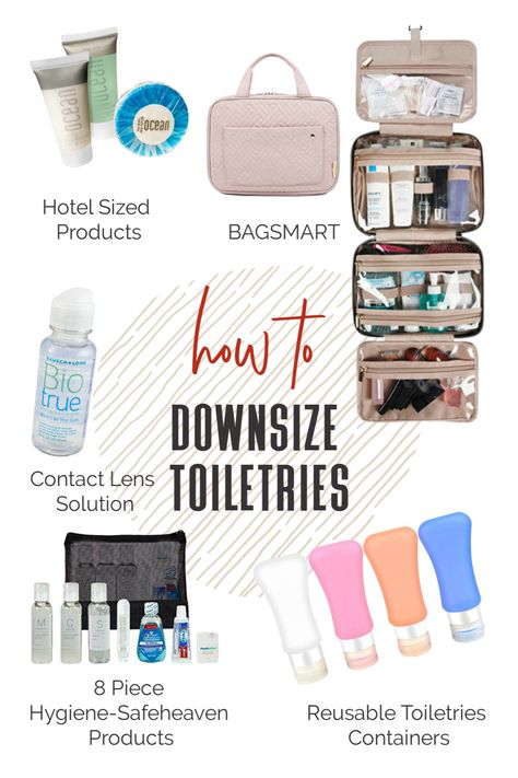 Let’s break down some of my tried-and-true strategies for how to pack toiletries for travel! #TravelFashionGirl #TravelFashion #PackingTips #howtopack #traveltoiletries #travelcarryon How To Store Travel Toiletries At Home, Compact Travel Packing Tips, Travel Toiletries List Packing Light, Travel Toiletry Bag List, Compact Packing Travel, What To Pack In Toiletry Bag, Packing Toiletries For Travel For Women, What Toiletries To Pack Travel, How To Pack Toiletries In A Carry On