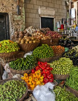 eat your veggies ! Outdoor Market, Cairo Egypt, Cairo, Egypt