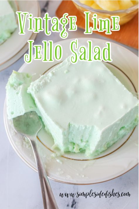 Lime Jello Recipes, Lime Jello Salad, Green Jello Salad, Jello Fruit Salads, Lime Jello Salads, Desserts Oreo, Jello Mold Recipes, Gelatin Salad, Congealed Salad