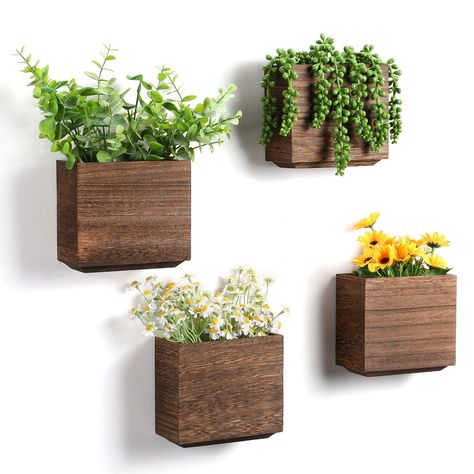 PRICES MAY VARY. Practical Sizes: the size of the wall planter is about 5.51 x 5 x 2.72 inches/ 14 x 12.7 x 6.9 cm, with an inner space measuring about 4.84 x 2.05 x 4.33 inches/ 12.3 x 5.2 x 11 cm, you could use them for displaying various greenery plants, faux flowers and more; Note: they are not meant to hold water Convenient to Install: installation has been made simple with these hanging wall planters, each planter comes with a complete set of installation hardware, including screws and exp Greenery Wall Pots & Planters, Wall Planter Next To Tv, Wall Vases With Flowers Farmhouse, Amazon Hanging Planters, Greenery For Cabinet Tops, Plant Wall Desk Setup, Plants Under Wall Mounted Tv, Fresh Herb Wall Kitchen, West Elm Wall Planter