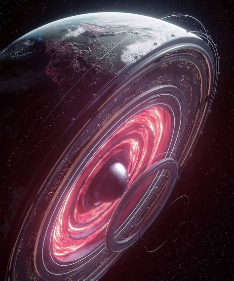 Name this planet... 🌍🚀⠀ -⠀ This is another amazing 3D render by @glabool⠀ Source: @cosmosdrone⠀ -⠀…” New Retro Wave, Planets Wallpaper, Space Artwork, Planets Art, 다크 판타지, Earth Art, Futuristic Art, Wallpaper Space, Galaxy Art