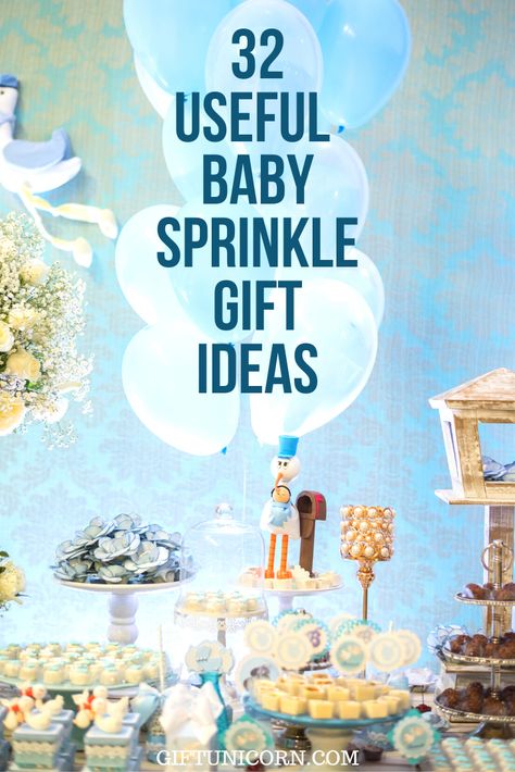 Gifts for their second baby are for a baby sprinkle. It isn’t uncommon for parents to already have big-ticket items like the crib or changing table, for example.However, celebrations occur to help parents get ready for babies by giving them other necessities. We’ve put together this gift guide to make the selection process less intimidating. #babysprinkle #newmom #babygifts Sprinkle Shower Gift Ideas, Sprinkle For Baby Boy, Boy Baby Sprinkle Ideas, Sprinkle Gift Ideas, Baby Sprinkle Gift Ideas, Baby Boy Sprinkle Ideas, Baby Sprinkle Ideas For Boys, Baby Sprinkle Gifts