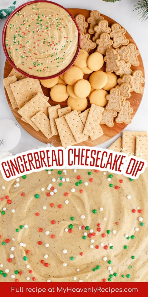 Types Of Christmas Party Ideas, Office Christmas Food Ideas, Christmas Cheesecake Dip, Christmas Desserts Board, Easy Christmas Charcuterie Board Dessert, Xmas Party Snacks, Gingerbread Cheesecake Dip, Christmas Desserts Charcuterie Board, Gingerbread Party Food Ideas