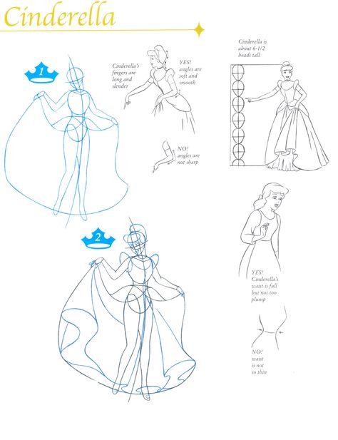 Disney - Cinderella (Body) Cinderella Character Design, Disney Characters Female, Cinderella Transformation, Cinderella Original, Disney Character Sketches, Vintage Cinderella, Disney Art Style, Cinderella Characters, Cinderella Art