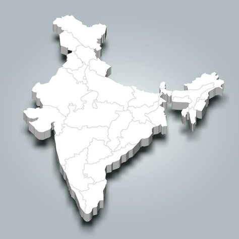 India 3d map with state borders and its capital Sisters Photoshoot Poses, States And Capitals, About India, 3d Map, India Map, Cityscape Photos, Illustrated Map, Map Vector, God Illustrations