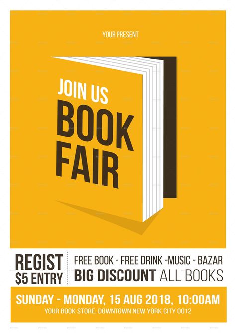 Book Fair Flyer Book Release Flyer Design, Book Advertisement Poster, Book Sale Poster Design, Book Club Poster Design, Book Creative Ads, Book Advertising Poster, Book Promotion Design, Book Launch Poster Design, Book Fair Poster