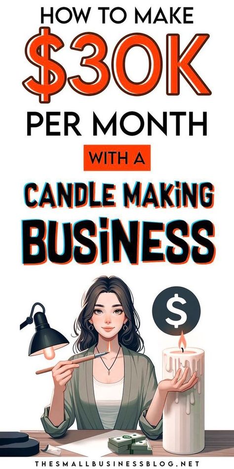 How to Start a Candle-Making Business in 2024 - The Small Business Blog Small Business Blog, Candle Making Business, Small Business Inspiration, Best Small Business Ideas, Candle Business, Business Mentor, Online Work From Home, Small Business Ideas, Business Inspiration