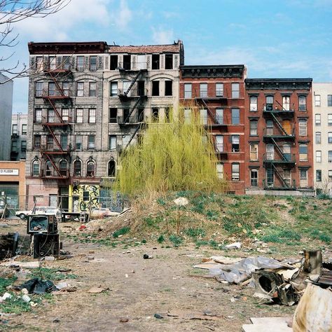 alphabet city, nyc.   beauty is in the eye of the beholder.  Tells a lot of stories.  Hard to come by stories. Alphabet City Nyc, Nyc 1970s, 70s Nyc, Grunge City, Comic City, Alphabet City, Nyc History, The Bronx New York, Sequoia Tree