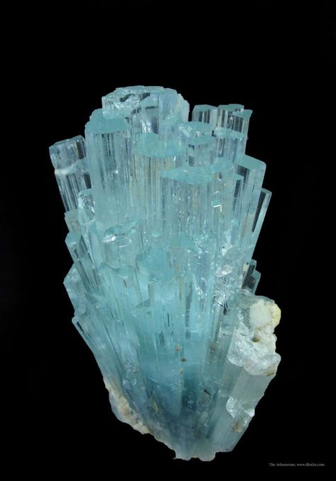 Classic Beryl var Aquamarine Spray, Pakistan | iRocks Fine Minerals Gilgit Baltistan, Fine Minerals, Beautiful Rocks, Aquamarine Crystal, Aquamarine Jewelry, Mineral Stone, Aquamarine Stone, Minerals And Gemstones, Rocks And Gems