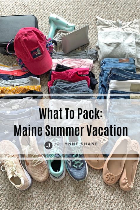 Summer In Maine Outfits, Maine Vacation Outfits, Maine Outfits Summer, Maine Outfits, Summer Vacation Packing List, Summer Vacation Packing, Acadia Maine, Maine Road Trip, Maine Summer