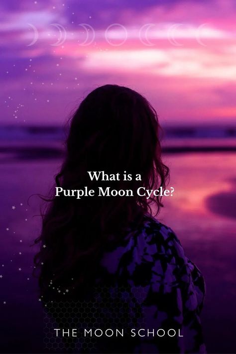 Period on the waning Moon? Here’s the Meaning of your Purple Moon Cycle… Purple Witch Moon Cycle, Purple Moon Cycle Period, Purple Moon Cycle, New Moon Meaning, Period Cycle, Waning Moon, Purple Moon, Moon Cycle, Witch Stuff