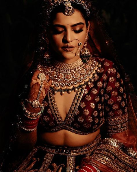 Bride Photoshoot ideas| Bridal Portraits Look Down Pose, Bride Photoshoot Ideas, Bridal Photoshoot Poses, Bride Portrait Photography, Solo Poses, Bride Groom Photoshoot, Indian Bride Poses, Indian Wedding Poses, Bride Photos Poses