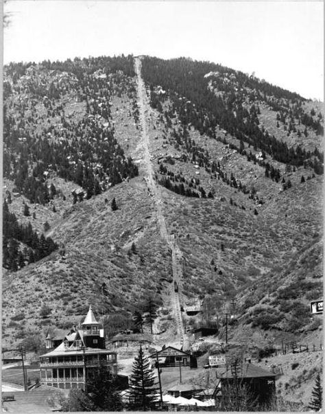 Mt Manitou Incline ~ Manitou Springs Colorado ~ 1925 Manitou Incline, Denver History, Manitou Springs Colorado, Colorado Towns, Colorado History, Colorado Girl, Colorado City, Manitou Springs, Visit Colorado