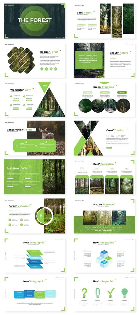 Nature Graphics Design, Green Portfolio Design, Forest Website Design, Nature Presentation Design, Graphic Design Nature, Green Website, Mẫu Power Point, Free Powerpoint Presentations, Presentation Slides Design