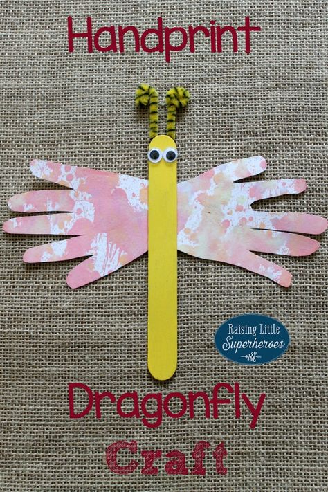 Dragonfly Kids Craft, D Is For Dragonfly, Bug Arts And Crafts, 1st Grade Arts And Crafts, Bug Crafts For Kids, Dragonfly Craft, Dragon Fly Craft, Insect Crafts, Arts And Crafts For Teens