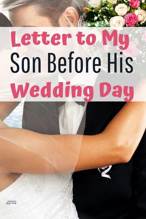 My son is marrying his best friend. As a marriage therapist, I have so much advice to give my son, the groom before his wedding day. Mom Speech To Son At Wedding, Wedding Gift To Son From Mom, Mother Of Groom Speech, Wedding Gift For Son, Wedding Messages To Bride And Groom, Son On His Wedding Day, A Letter To My Son, Letter To Son, Message To My Son