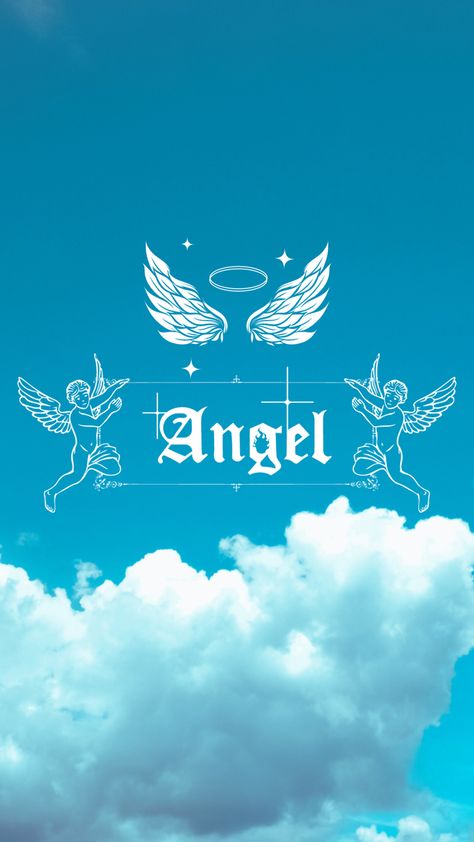 Blue Angel Aesthetic, Angel Wallpaper Iphone, Alan Aesthetic, Devil Wallpaper, Cloud Wallpapers, Heaven Wallpaper, Purple Angel, Punisher Logo, Harley Davidson Artwork