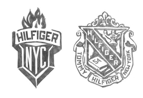 Hilfiger Collegiate Sketches by Glenn Wolk, via Behance Collegiate Design, Collegiate Aesthetic, Small Chest Tattoos, Graphic Design Portfolio Inspiration, Stadium Design, Education Logo, Shirt Design Inspiration, Pencil Sketches, Cover Art Design