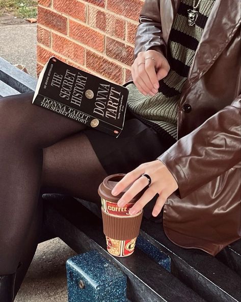 Autumn Aesthetic, A Coffee, A Book, A Woman, Coffee, Books