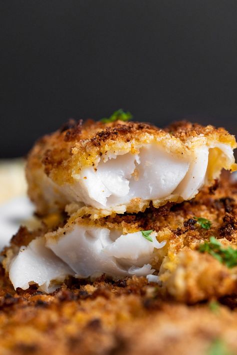 Air Fried Haddock Recipes, Breaded Haddock In Air Fryer, Haddock Fish Recipes In Air Fryer, Air Fryer Breaded Fish Fillets, Air Fryer Rock Fish, Panko Fish Air Fryer, Pickerel Fish Recipes Air Fryer, Alaskan Pollock Recipes Air Fryer, Rock Fish Recipe Air Fryer