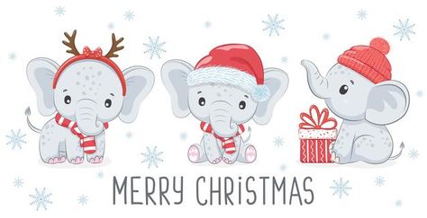 Scooter Illustration, Xmas Clip Art, Elephant Stencil, Christmas Elephant, Elephant Illustration, Baby Elefant, Poster Presentation Template, Elephant Drawing, Card Party