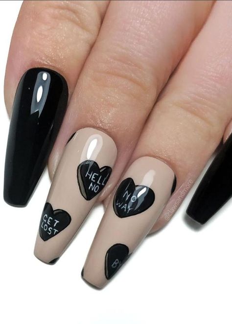 A women's lifestyle destination dedicated to style, entertainment, love, and living beautifully. Anti Love Nails, Glitzy Nails, Saving Face, Nails Valentine, Vday Nails, Black Coffin Nails, Easter Nail Designs, Solid Color Nails, Valentine Nail Art