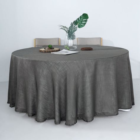 Grey Tablecloths, Round Tablecloths, Linen Table Cloth, Burlap Tablecloth, Wedding Tablecloths, Table Overlays, Table Skirt, Tablecloth Fabric, New Years Decorations