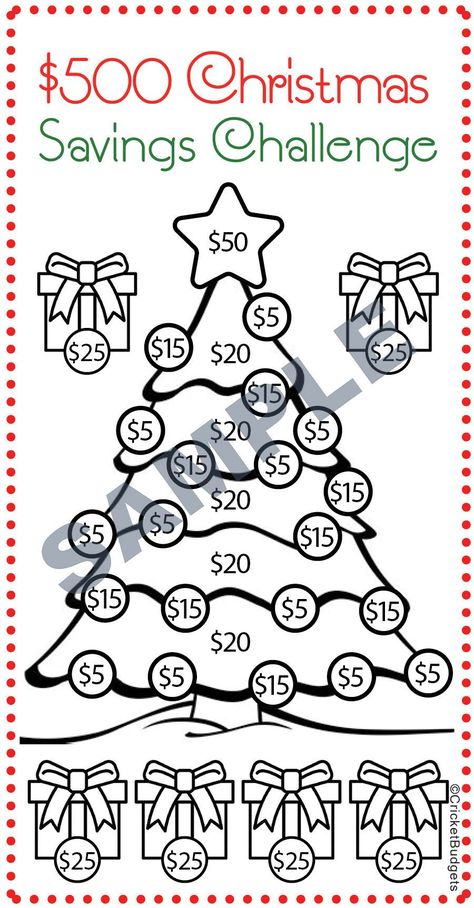 MINI A6 500 Dollar | Christmas Savings | Envelopes Challenge | INSTANT DOWNLOAD | Sinking funds | Savings | PDF | Use in Cash binder | This is a printable A6 challenge to manage your savings. Save $500, color in the envelopes and stuff away! Just DOWNLOAD, PRINT, and START right away! December Savings Challenge, Savings Envelopes, Savings Plan Printable, Christmas Savings Plan, Christmas Savings Challenge, Cash Binder, Saving Coins, Saving Money Chart, Money Sense