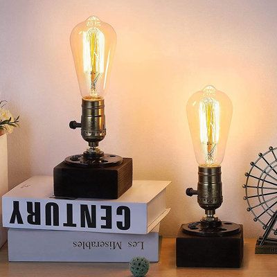 Loft Style Living Room, Lampe Steampunk, Steampunk Table Lamp, Antique Table Lamps, Retro Table Lamps, Industrial Desk Lamp, Industrial Table Lamp, Vintage Steampunk, Steampunk Decor