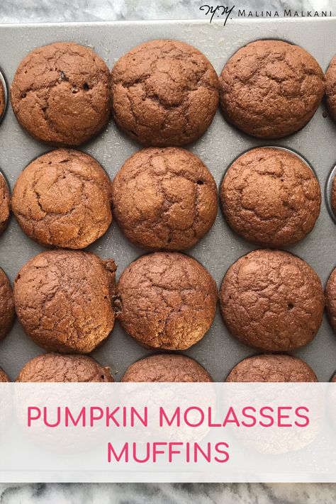 Pumpkin Molasses Muffins, Molasses Muffins Easy Recipes, Pumpkin Bran Muffins, Toddler Muffins, Ginger Muffins, Molasses Muffins, Fish Tacos Recipe, Oatmeal Muffins, Homemade Muffins