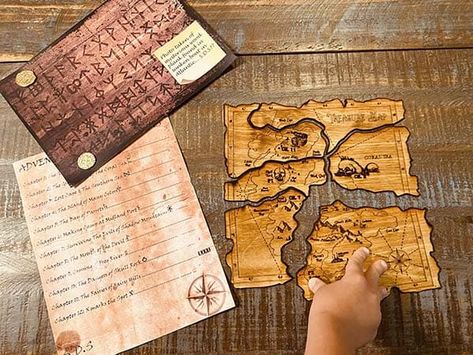 البحث عن الكنز, Game Activities, Escape Room Puzzles, Subscriptions For Kids, Backyard Adventure, Treasure Hunters, Subscription Boxes For Kids, Escape Room Game, Mystery Party