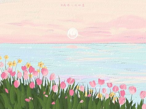 Cute Laptop Wallpaper, Desktop Wallpaper Art, Cute Desktop Wallpaper, Mac Wallpaper, Cute Pastel Wallpaper, Macbook Wallpaper, Cute Patterns Wallpaper, Painting Wallpaper, Kawaii Wallpaper