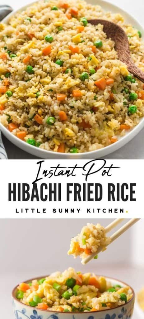 Instant Pot Fried Rice, Rice In Instant Pot, Hibachi Fried Rice, Hibachi Restaurant, Sunny Kitchen, Cooking Jasmine Rice, Making Fried Rice, Vegetarian Instant Pot, Arroz Frito