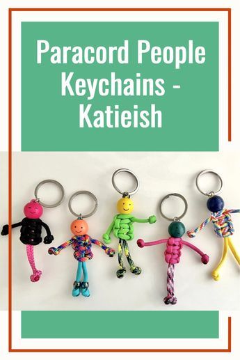 Paracord Keychain Step By Step, Paracord People Tutorial, Scouts Crafts Ideas, Paracord Person Keychain, Paracord People Keychain, How To Make Paracord Keychain, Key Chains For Boys, Summer Camp Gifts For Kids, Paracord People Diy How To Make