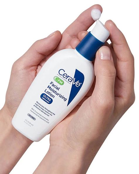 CeraVe PM Facial Moisturizing Lotion Cerave Facial Moisturizing Lotion, Moisturizer For Face, Summer 2025, Oil Free Moisturizers, Moisturizing Lotion, Moisturizing Lotions, Spf Sunscreen, Night Cream, Skin Care Essentials