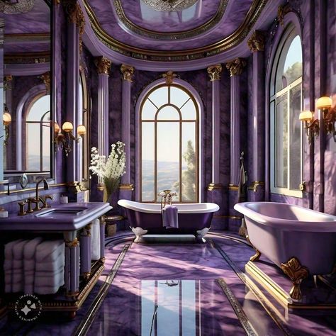 amethyst dream home 🔮 #amethyst Dream Bedroom Inspiration, Bathroom Decor Luxury, Black Pink Background, City Apartment, Dream Bedroom, Dream Home, Bedroom Inspirations, Bathroom Decor, Dream House