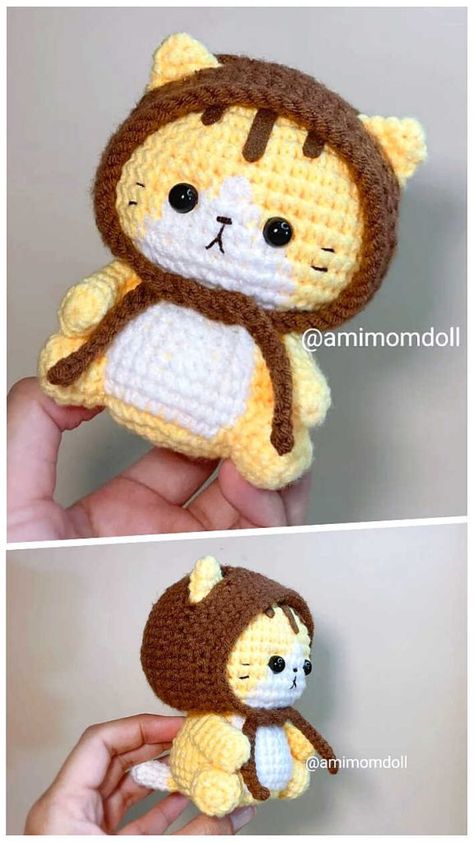 Amigurumi Cat Crochet Free Pattern Cat Crochet Free Pattern, Amigurumi Cat Free Pattern, Cat Free Crochet Pattern, Free Crochet Amigurumi, Crochet Case, Cat Crochet, Crochet Cat Pattern, Cat Amigurumi, Pola Amigurumi