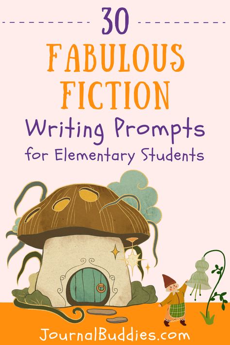 Are you looking for something new and exciting to challenge your elementary students? Look no further than these 30 fiction writing prompts! These prompts will inspire your students to flex their imaginations, make new discoveries, and bring their stories to life in a new way. Whether your student is a beginner or a seasoned writer, these prompts are sure to spark their creative writing abilities. #fictionwriting #elementary #journalbuddies Creative Writing Prompts 2nd Grade, Creative Writing 2nd Grade Activities, Journal Prompts For First Grade, Fun Story Prompts, What If Writing Prompts, Creative Writing Elementary, Writing Prompts For Elementary Students, 2nd Grade Writing Prompts Free, Creative Writing Picture Prompts