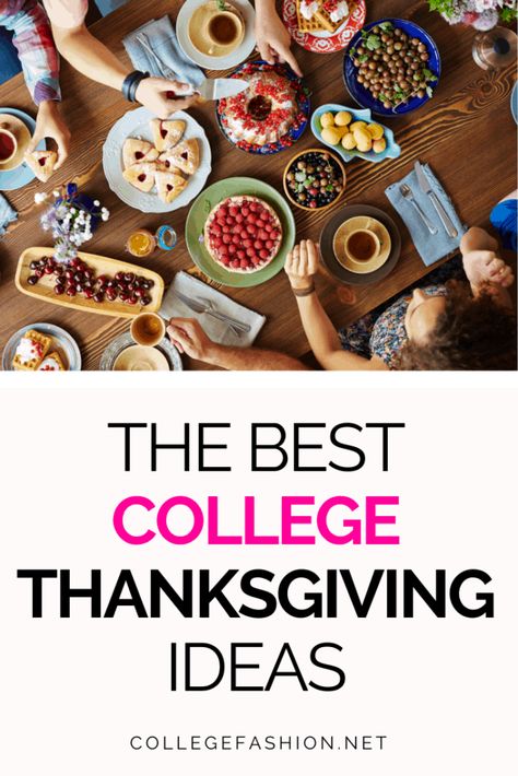 The best college thanksgiving ideas for when you can't go home over Thanksgiving break #thanksgiving #collegelife #friendsgiving College Friendsgiving Ideas, Friendsgiving College, Hosting Friendsgiving, College Events, Friendsgiving Decorations, Break Ideas, National Novel Writing Month, College Event, Thanksgiving Break