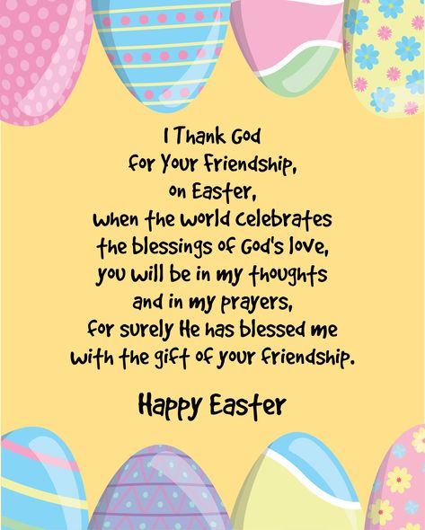 Happy Easter Sister Quotes, Easter Blessings Quotes Families, Easter Blessings Quotes Friends, Easter Blessings Images, Easter Prayers Quotes, Happy Easter Quotes Friends, Easter Blessings Quotes Faith, Happy Easter My Friend, Easter Greetings Quotes