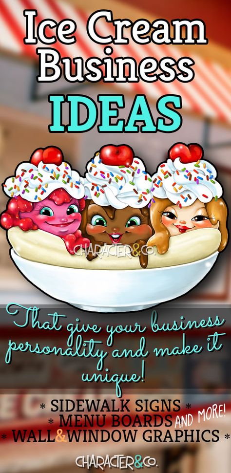 Ice Cream Business Ideas, Walls Ice Cream, Menu Board Design, Ice Cream Sign, Ice Cream Menu, Sidewalk Signs, Ice Cream Business, Candy Kit, Ice Cream Stand